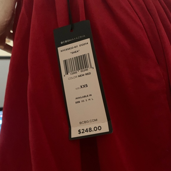 BCBG red sweetheart halter with open back - Picture 8 of 8